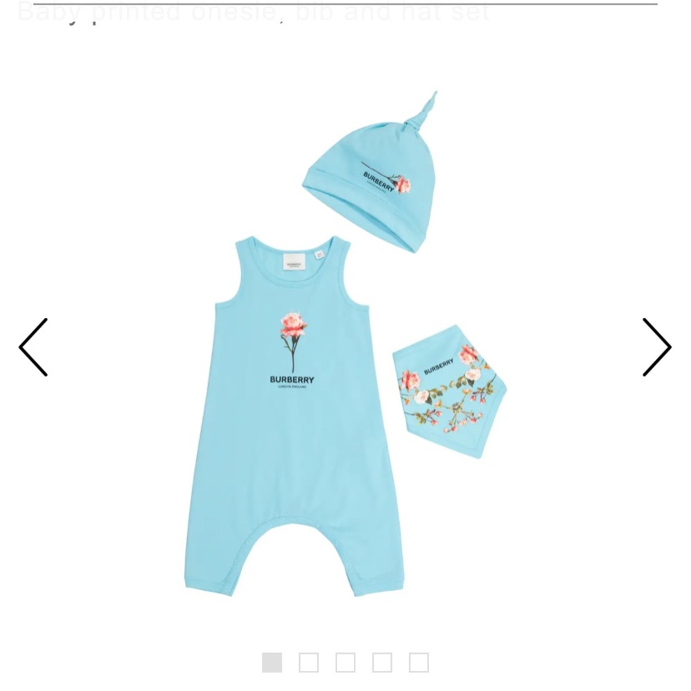 Burberry baby onesie set